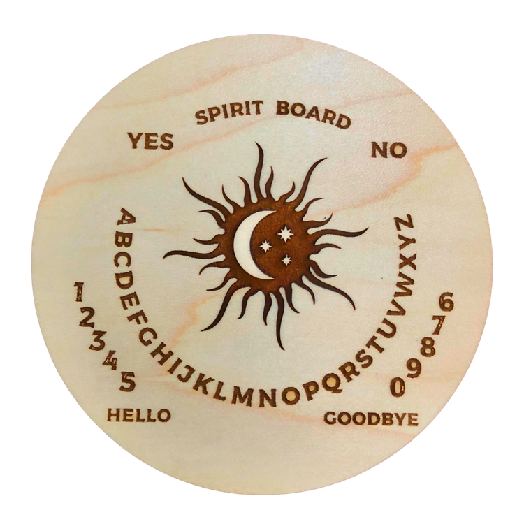 5" Moon Wood Pendulum Spirit Board